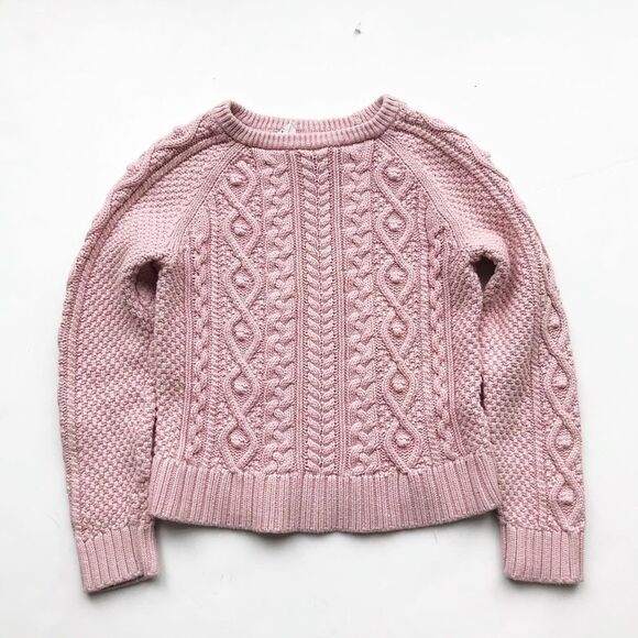 Gapkids blush cable knit sweater EUC XL(12-13Y) - Picture 1 of 2